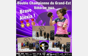 🔥 Double Championne du Grand-Est 2023 🏓 