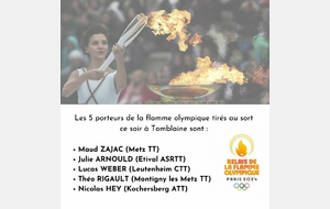 Relayer la Flamme Olympique qui passera à Metz !!