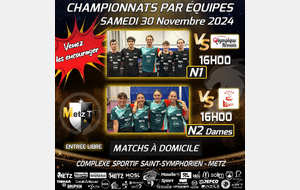 🎉🏓 Venez vibrer avec nous lors des rencontres de Nationale ! 🏓🎉