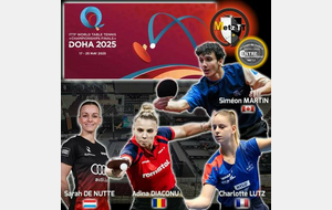 🏓 Direction Doha pour les Championnats du Monde 2025 ! 🌍🔥