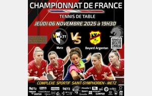 🏓 CHAMPIONNAT DE FRANCE – PRO A DAMES 🏓