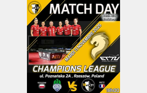 🇪🇺🏓 CHAMPIONS LEAGUE – MATCH ALLER