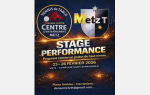 🚨STAGE TRAINING CENTER METZ TT🚨