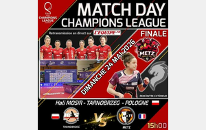 🏓🔥 MATCH DAY – FINALE DE LA CHAMPIONS LEAGUE ! 🔥🏓