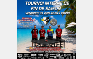 🏓 Tournoi interne de fin de saison du Metz TT ! ☀️🌴