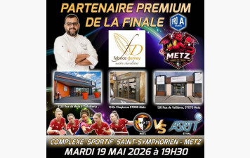 🍫🏓 PARTENAIRE PREMIUM DE LA FINALE PRO A DAMES 🏓🍫