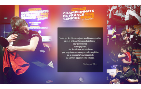 FRANCE SENIORS - MESSAGE