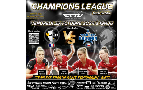 🏓🔥🇪🇺 LIGUE DES CHAMPIONS 🇪🇺🔥🏓