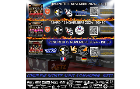 🏓 Matchs à Domicile 🔥
