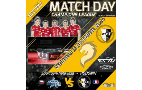 🏓 Match Day - Ligue des Champions 🔥