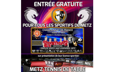 🏓 GRANDE SOIRÉE TENNIS DE TABLE - PRO A DAMES ! 🏓