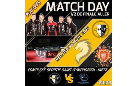 🏓🔥 MATCH DAY – Demi-finale Aller ! 🔥🏓