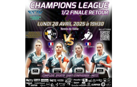 🏓🔥 1/2 Finale Retour de la Ligue des Champions ! 🔥🏓