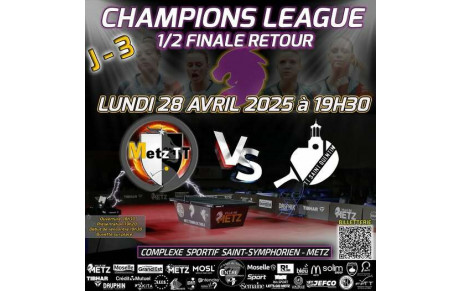 🏓🔥 1/2 Finale Retour de la Ligue des Champions ! 🔥🏓