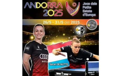 🏓🇱🇺 Sarah De Nutte sous les couleurs du Luxembourg aux Jeux des Petits États d’Europe.