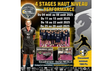 ⚠️Dates de stage pour les vacances d’ÉTÉ🤩!!