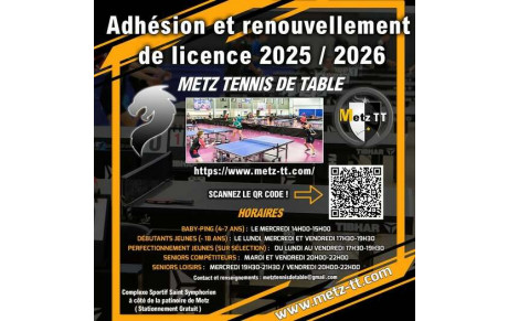 🔥 Les inscriptions pour la saison 2025/2026 sont ouvertes ! 🔥