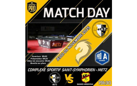 🏓 MATCH DAY – PRO A DAMES 🔥