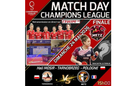 🏓🔥 MATCH DAY – FINALE DE LA CHAMPIONS LEAGUE ! 🔥🏓