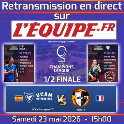 📺 DEMI-FINALE DE CHAMPIONS LEAGUE EN DIRECT ! 🏓🔥